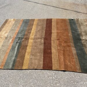 5x7 Multi Coloured Striped Rug