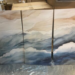 Set of 3 Coastal Canvases. Each Canvas Measures 40x20