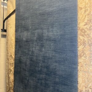 3.8x5.9 Navy Wool Area Rug