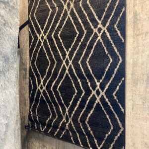 4x6 Safavieh Adirondack Grey on Black Area Rug