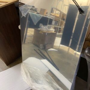 Backlit, Frameless LED Mirror with Light and Anti-fog switch. Plug, 48x35.5