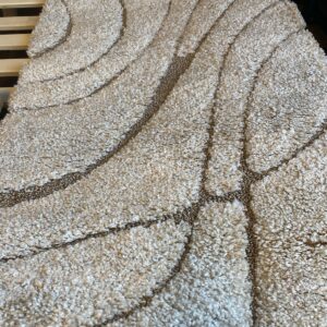 Safaveigh “FloridaShag” doormat. 2’3x4 in cream/beige.