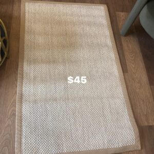 Safaveigh natural fibre bordered sisal pile , 3x5